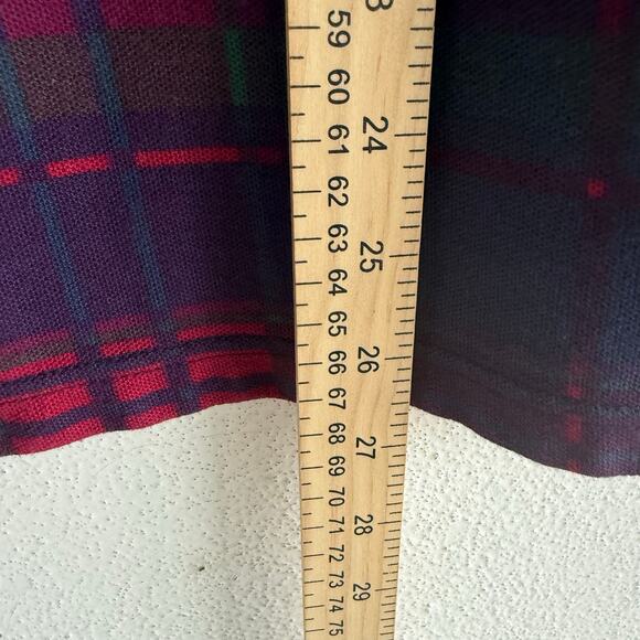 Ralph Lauren Chaps Plaid Shirt Vintage 90s Long Sleeve Polo Mens L Preppy Retro - Picture 6 of 7